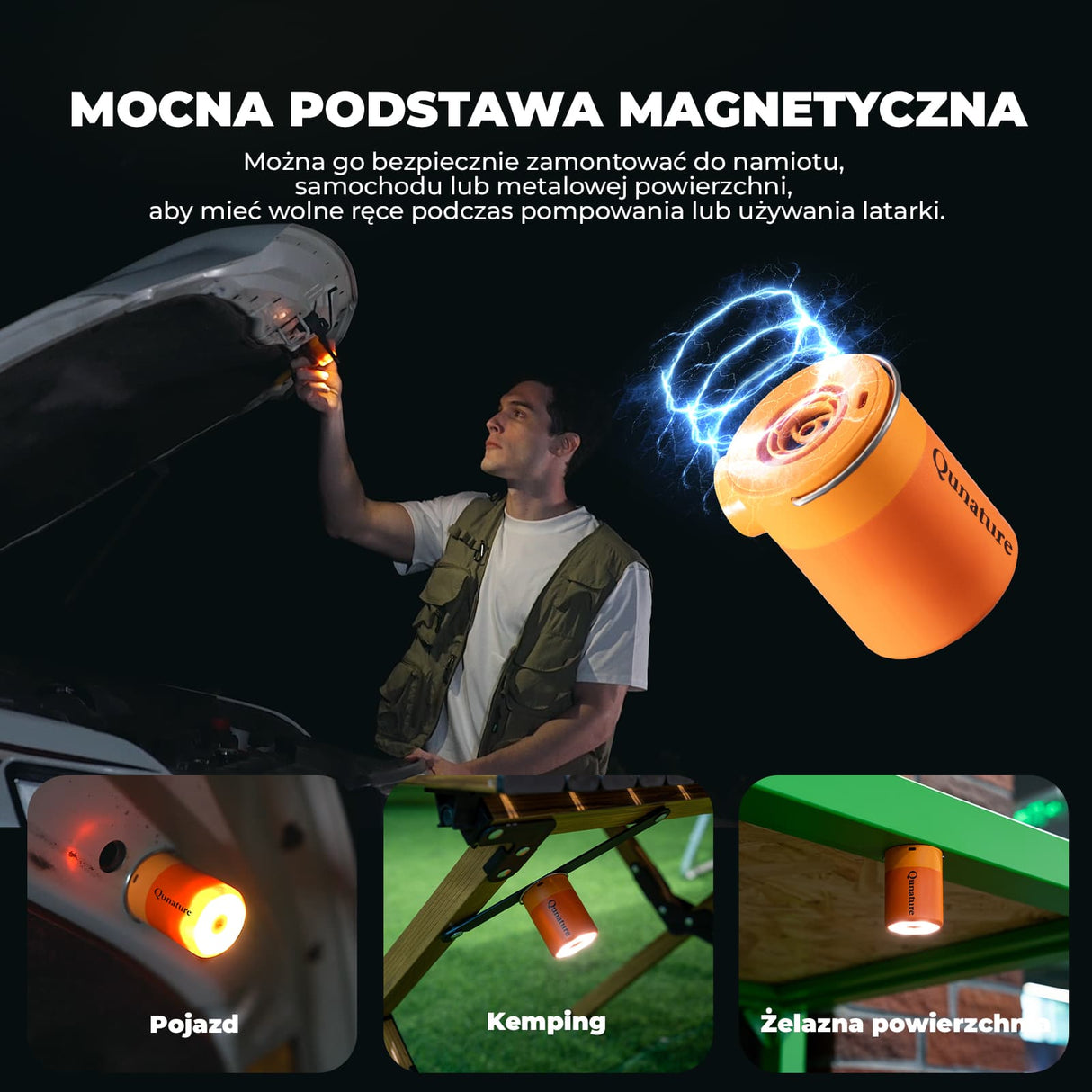 Qunature Qunature Mini Szybka Pompka Elektryczna 1500 mAh, Funkcja Inflacji i Deflacji Elektronika