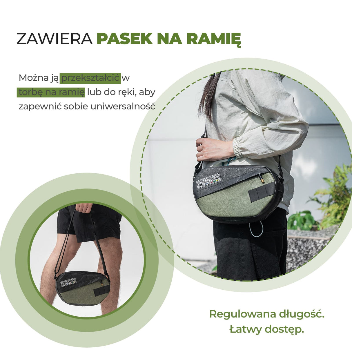 ROAD TO SKY Ekologiczna Torba na Kierownicę 2,5 L-TL005