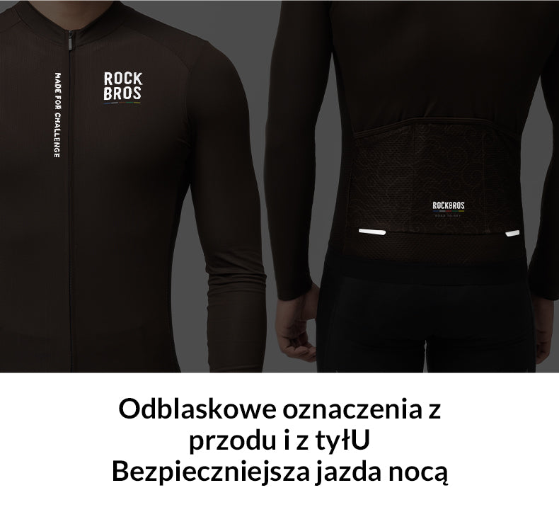 ROCKBROS ROAD TO SKY Męska Koszulka Kolarska Z Długim Rękawem, Żółto Niebieska Koszulki