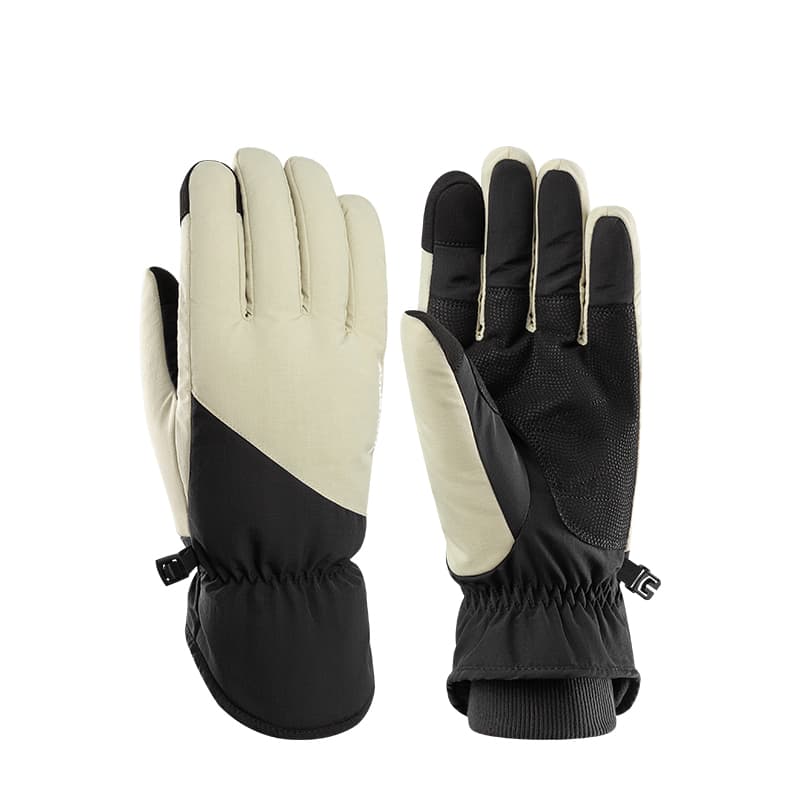 ROCKBROS Rękawice Narciarskie I Rowerowe Z Ekranem Dotykowym Zima-S378 RękawiczkiBeżowy S