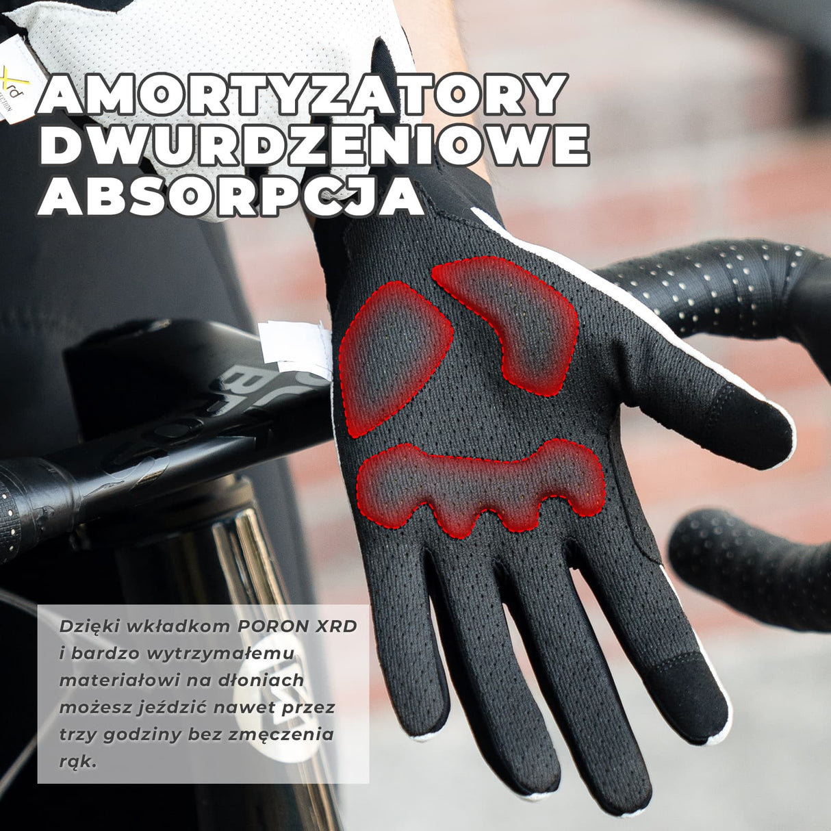 ROCKBROS Rękawiczki Rowerowe Touchscreen Z Amortyzacją Wiosenno-letni Cienki Styl-S403-1 Rękawiczki