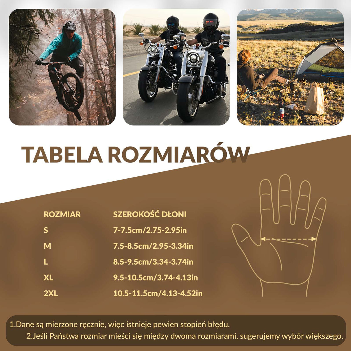 ROCKBROS Rękawiczki Rowerowe Antypoślizgowe i Wiatroszczelne Długopalczaste na Wiosnę i Jesień Rękawiczki