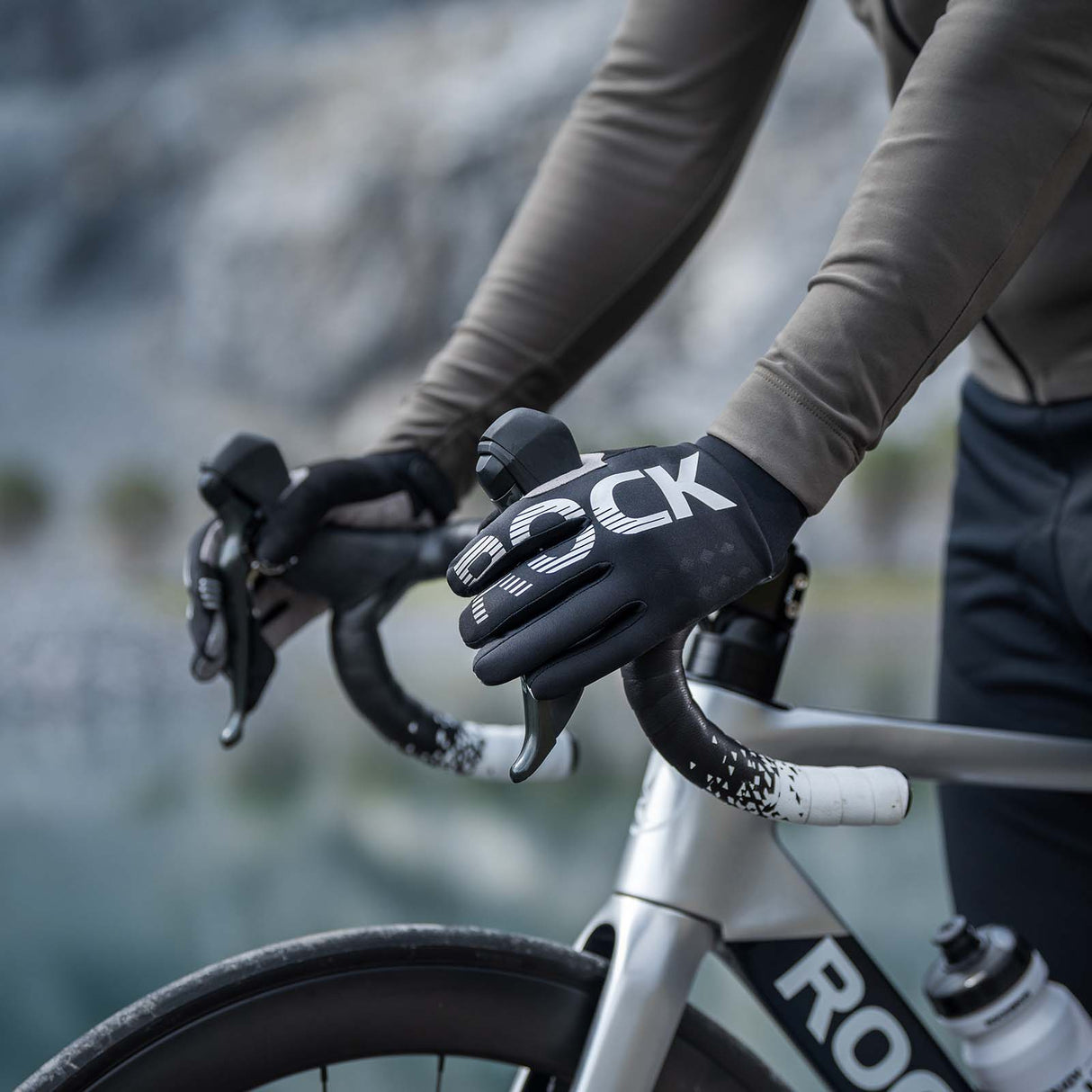 ROCKBROS Rękawiczki Rowerowe Kolarskie Długie Dotykowe Wiosna i Jesień Rękawiczki