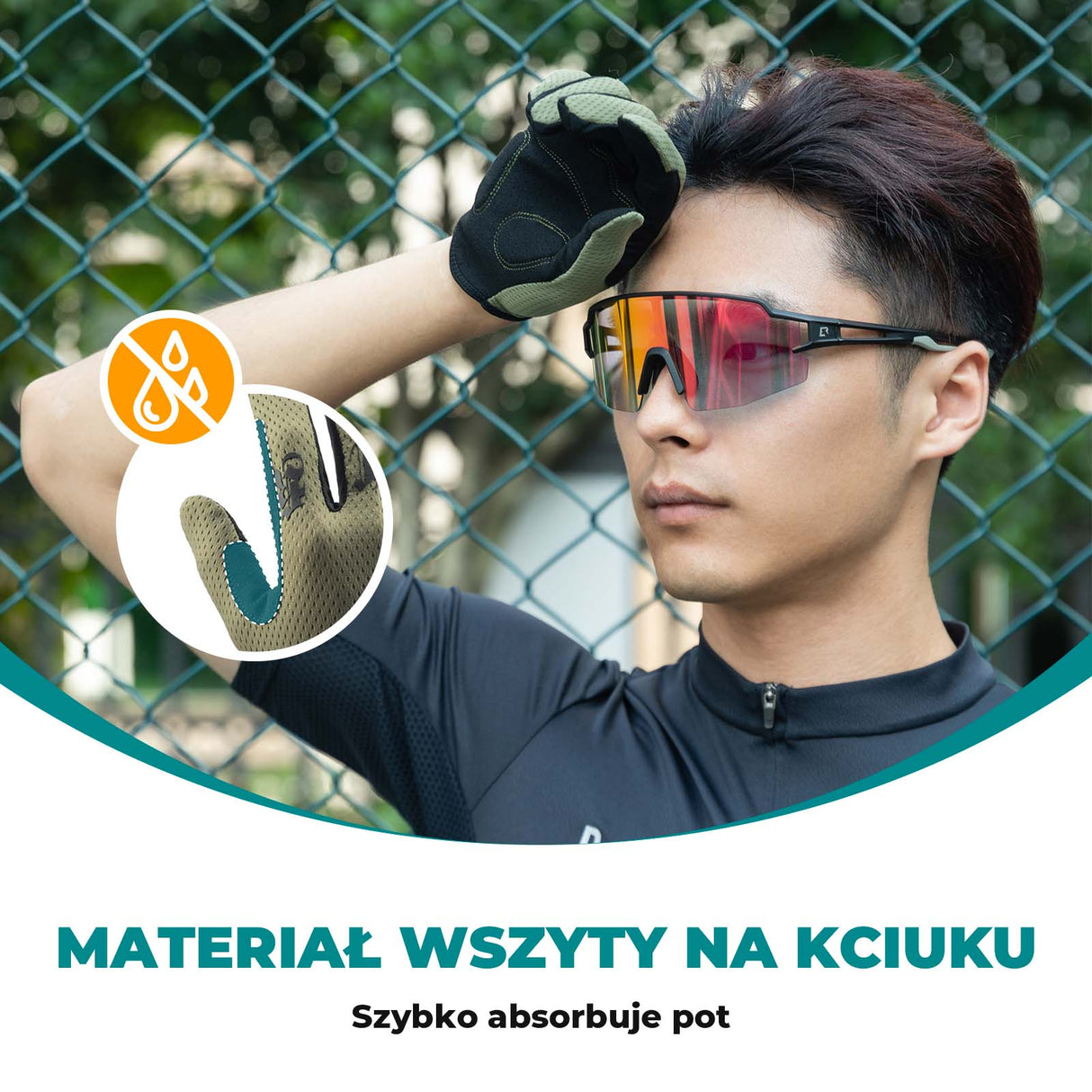 ROCKBROS Rękawiczki Rowerowe na Wiosnę Lato Długie Rękawiczki Dotykowe Rękawiczki