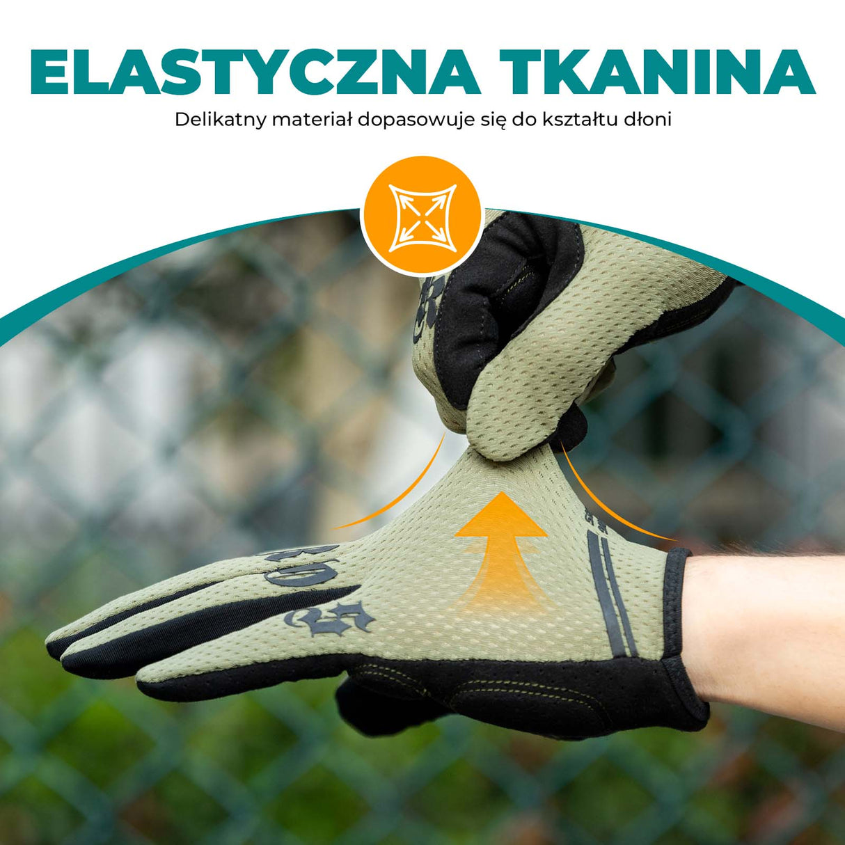 ROCKBROS Rękawiczki Rowerowe na Wiosnę Lato Długie Rękawiczki Dotykowe Rękawiczki