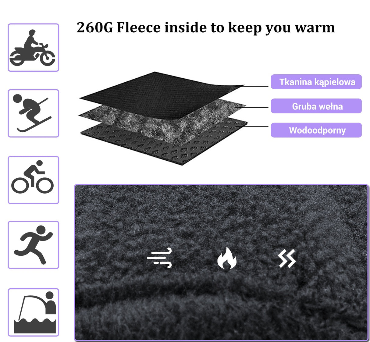 ROCKBROS Zimowe Rękawiczki Rowerowe na Całych Palcach dla Kobiet i Mężczyzn Rękawiczki