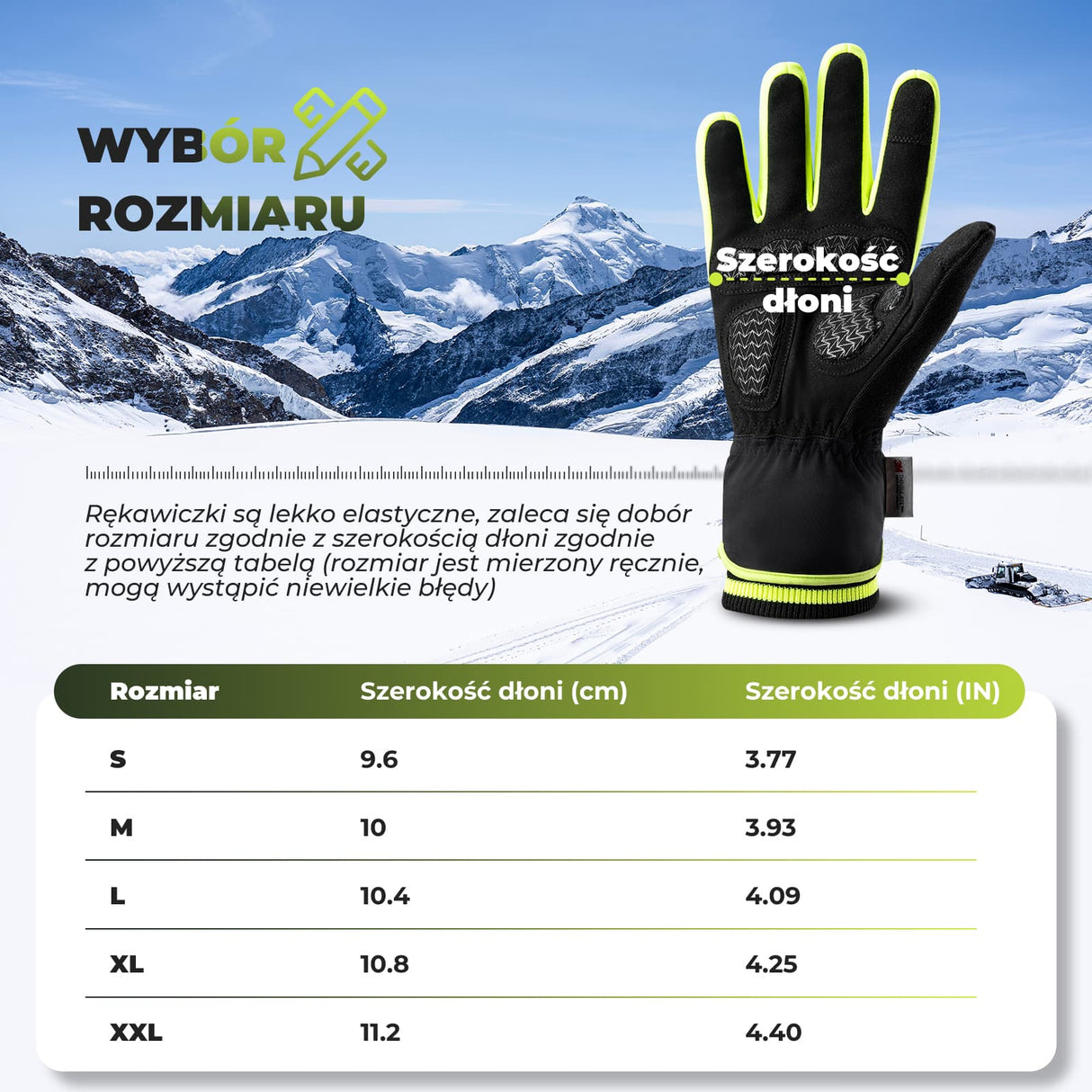 ROCKBROS Rękawice KPU Z Długimi Palcami I Grubymi Palcami Umożliwiają Dotykanie Ekranów Zimowe -S339 Rękawiczki