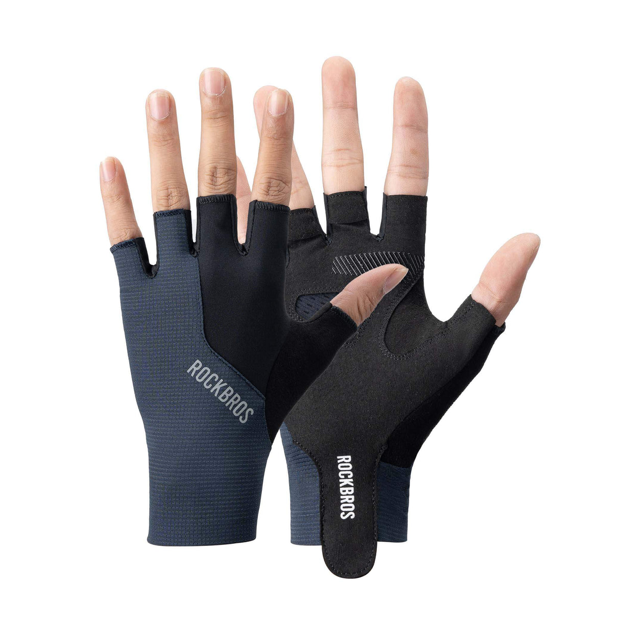 ROCKBROS ROAD TO SKY Rękawiczki Rowerowe Krótkie Odblaskowe Rękawice Treningowe Unisex | ROCKBROS RękawiczkiOliwkowy M