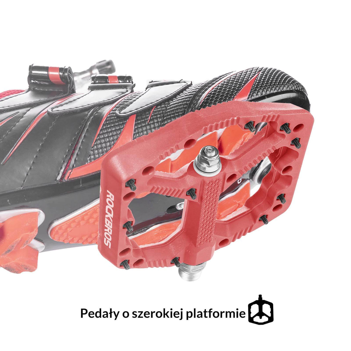 ROCKBROS ROCKBROS Rowerowe Pedały Nylonowe Antypoślizgowe Odporne na Zużycie Pedały 9/16'' Pedały rowerowe