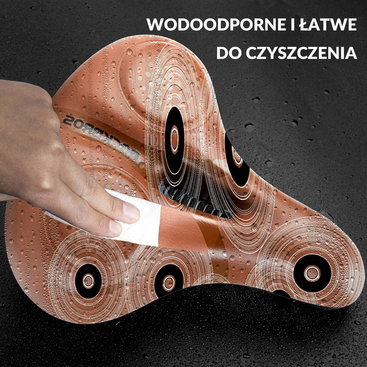 ROCKBROS-PL Siodełko Rowerowe Ergonomiczne Wygodne Szerokie Amortyzujące Siodełka rowerowe