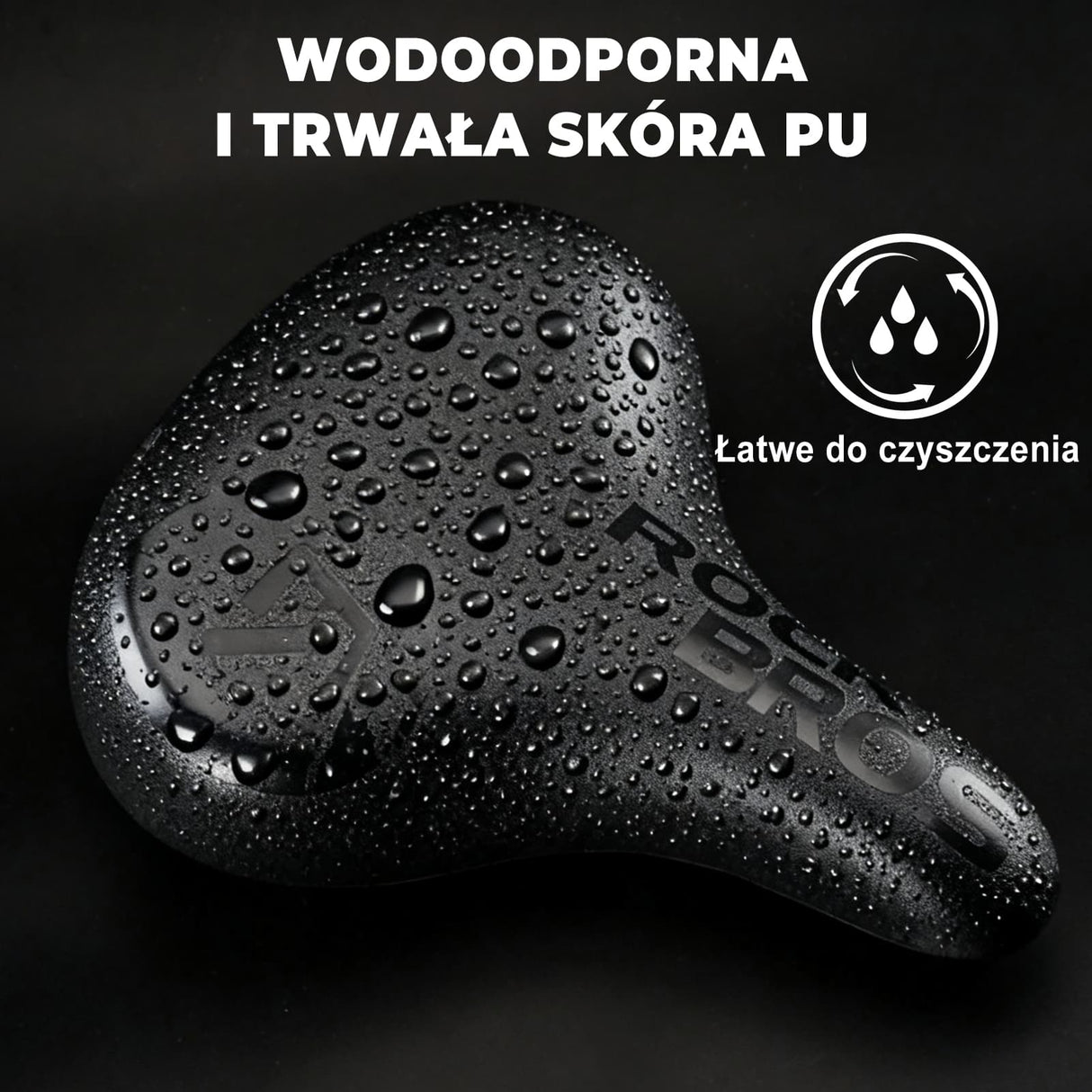 ROCKBROS Siodełko Rowerowe Pogrubione, Wydłużone z Amortyzacją i Szeroką Konstrukcją-6873 Siodełka rowerowe