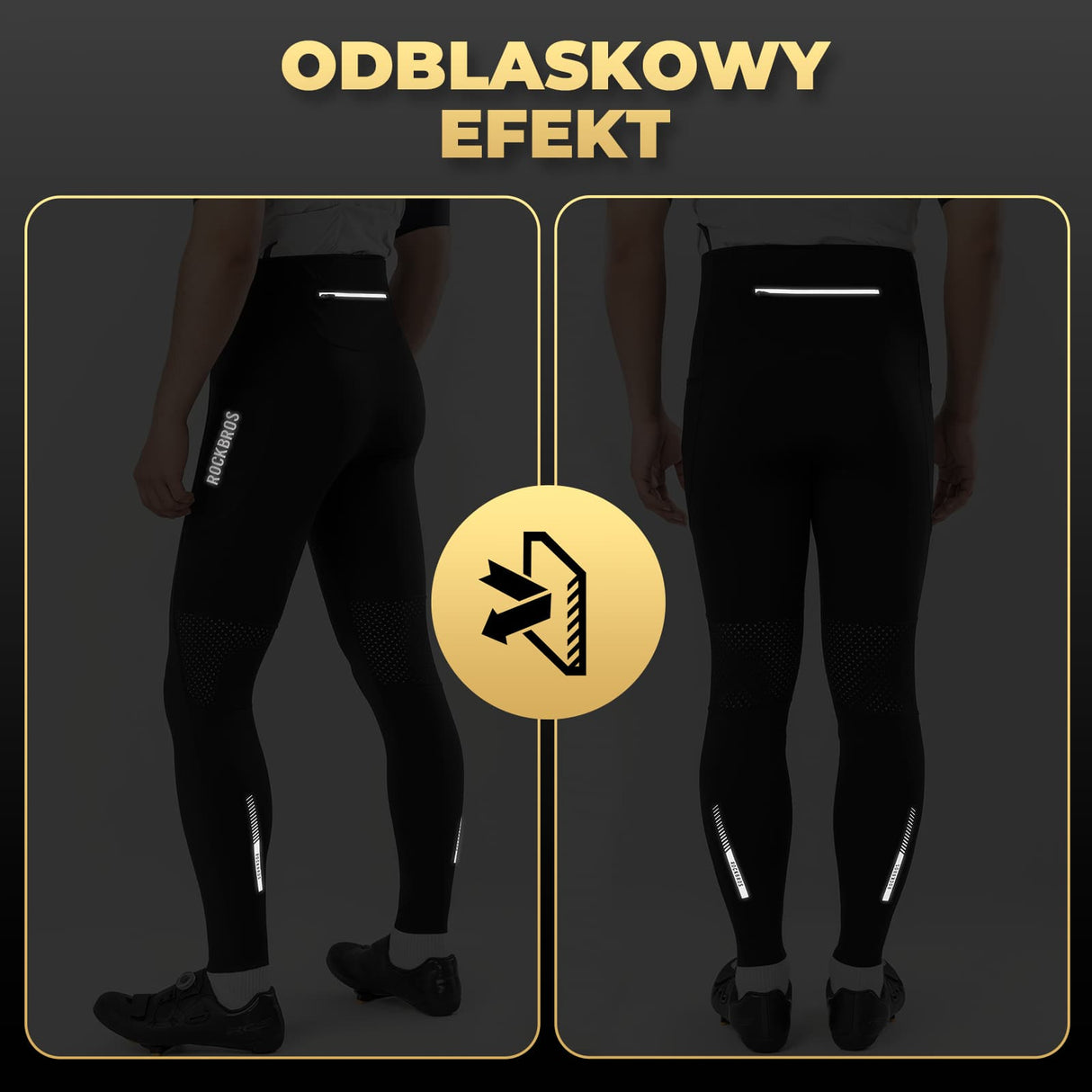 ROCKBROS Długie Spodnie Rowerowe dla Mężczyzn i Kobiet -YDCK001 Spodnie