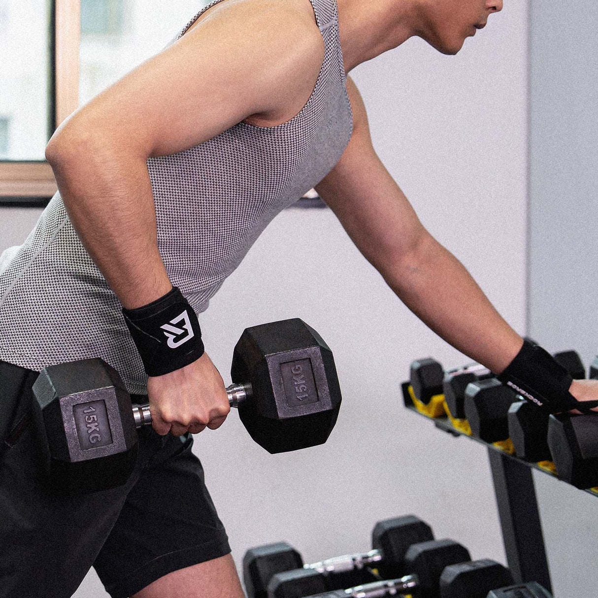 ROCKBROS Sportowe Bandaże na Nadgarstek do Treningu i Fitnessu 45 cm 1 Para