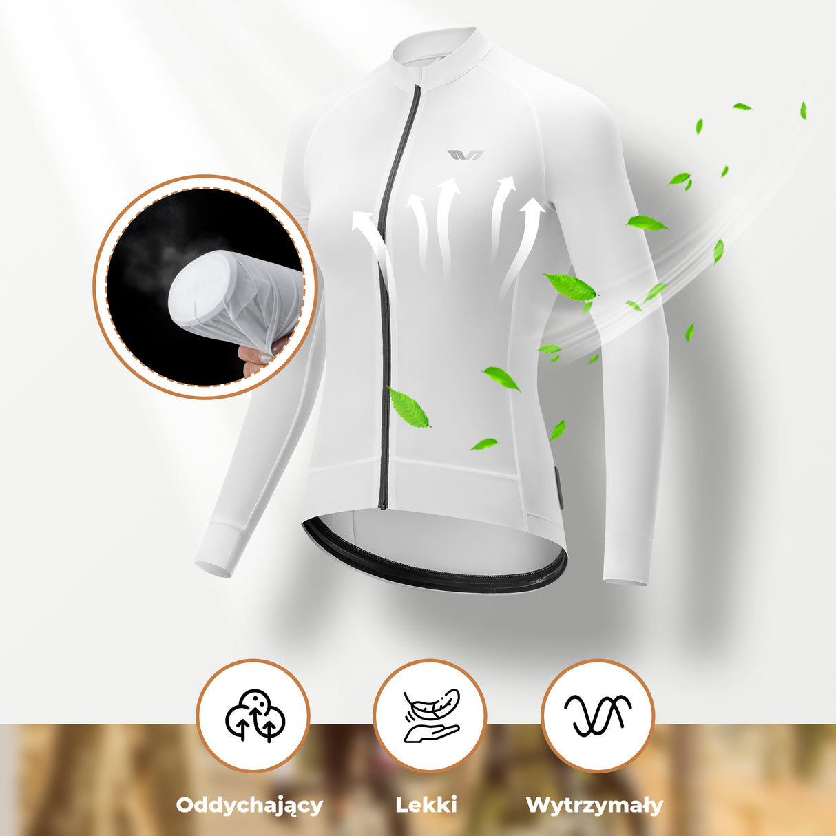 ROCKBROS TVI Damska Wygodna Koszulka Rowerowa z Jedwabiu Lodowego-YDWT004 Koszulki