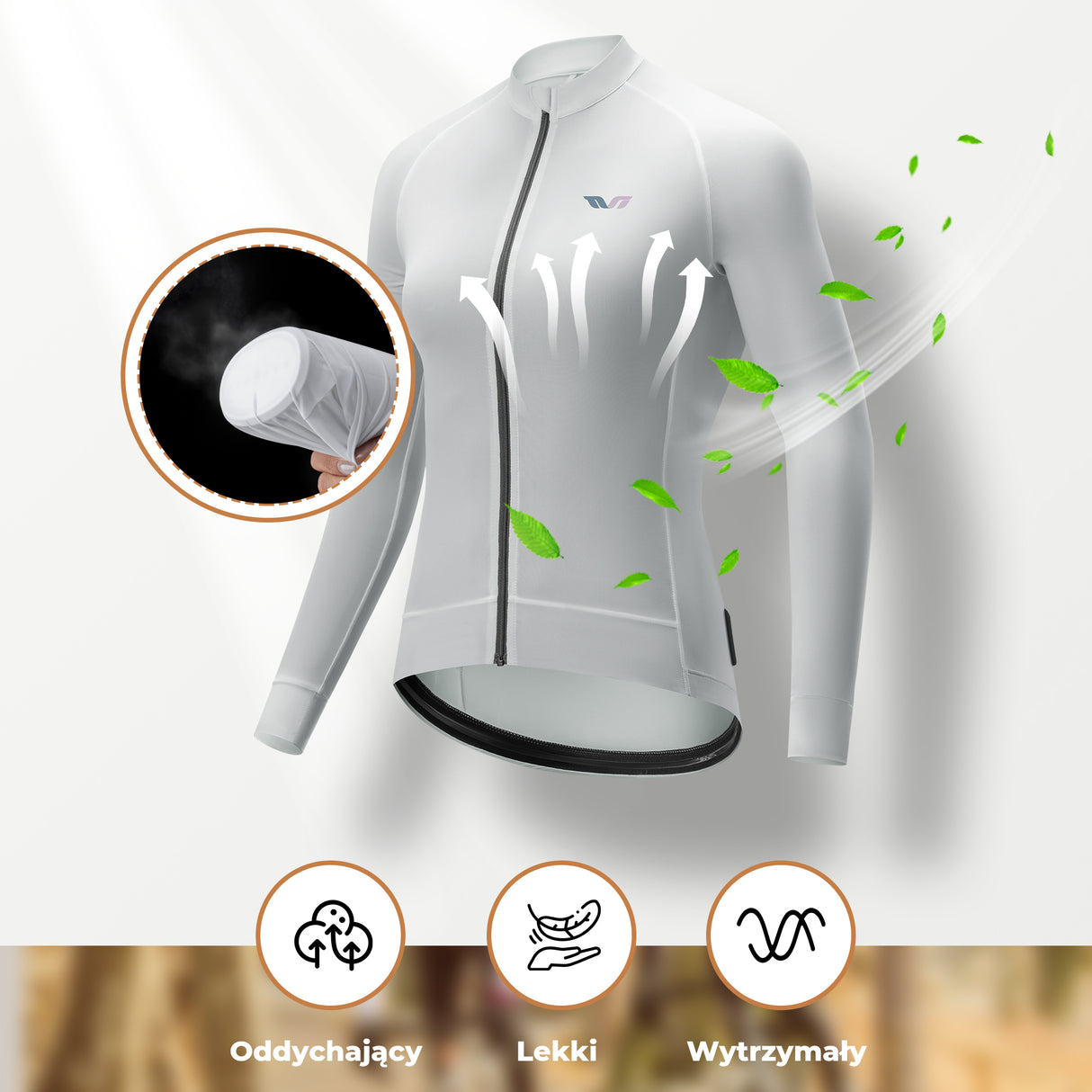 ROCKBROS TVI Damska Wygodna Koszulka Rowerowa z Jedwabiu Lodowego-YDWT004 Koszulki