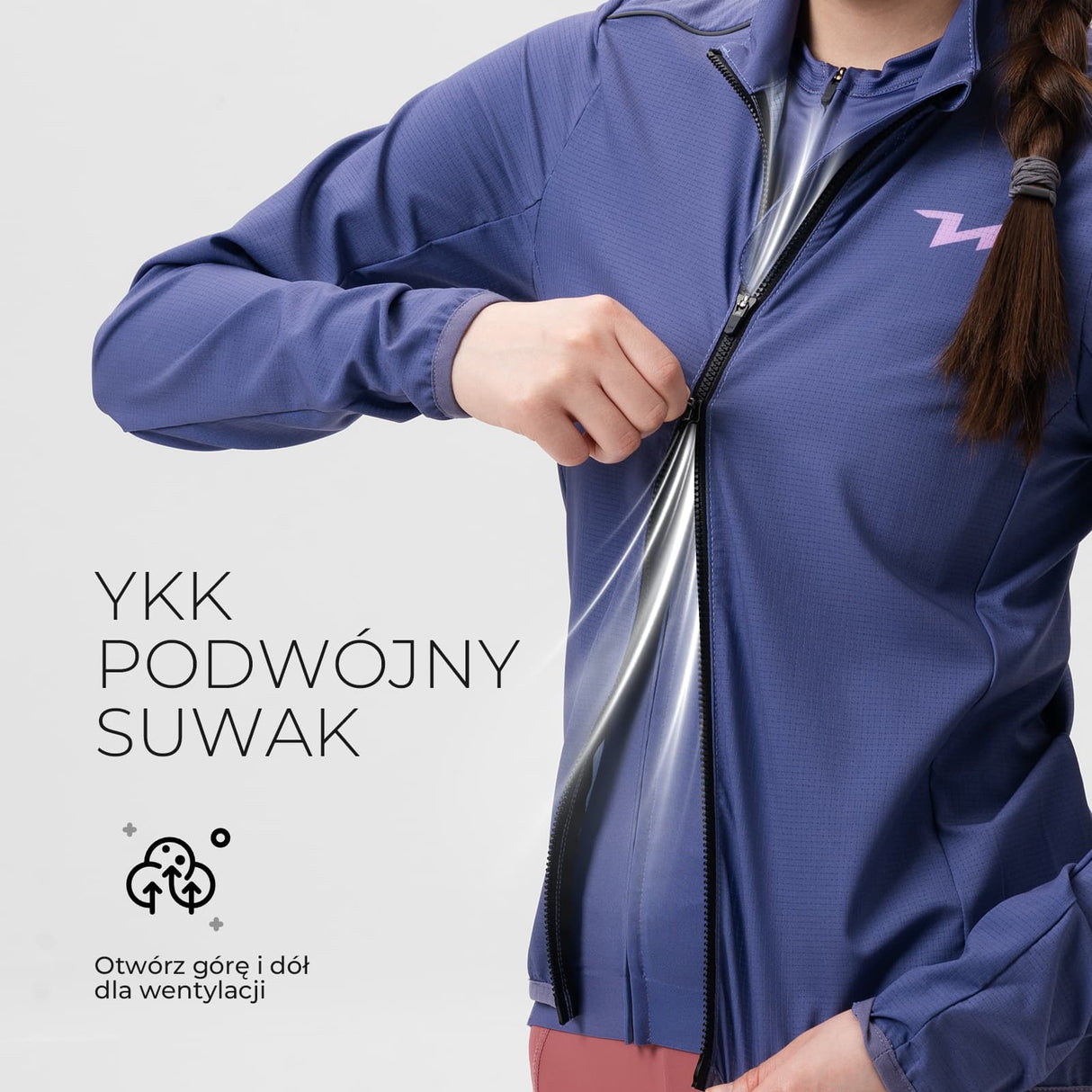 ROCKBROS TVI Damska Kurtka Rowerowa Wiatroszczelna-YPW069 Kurtki