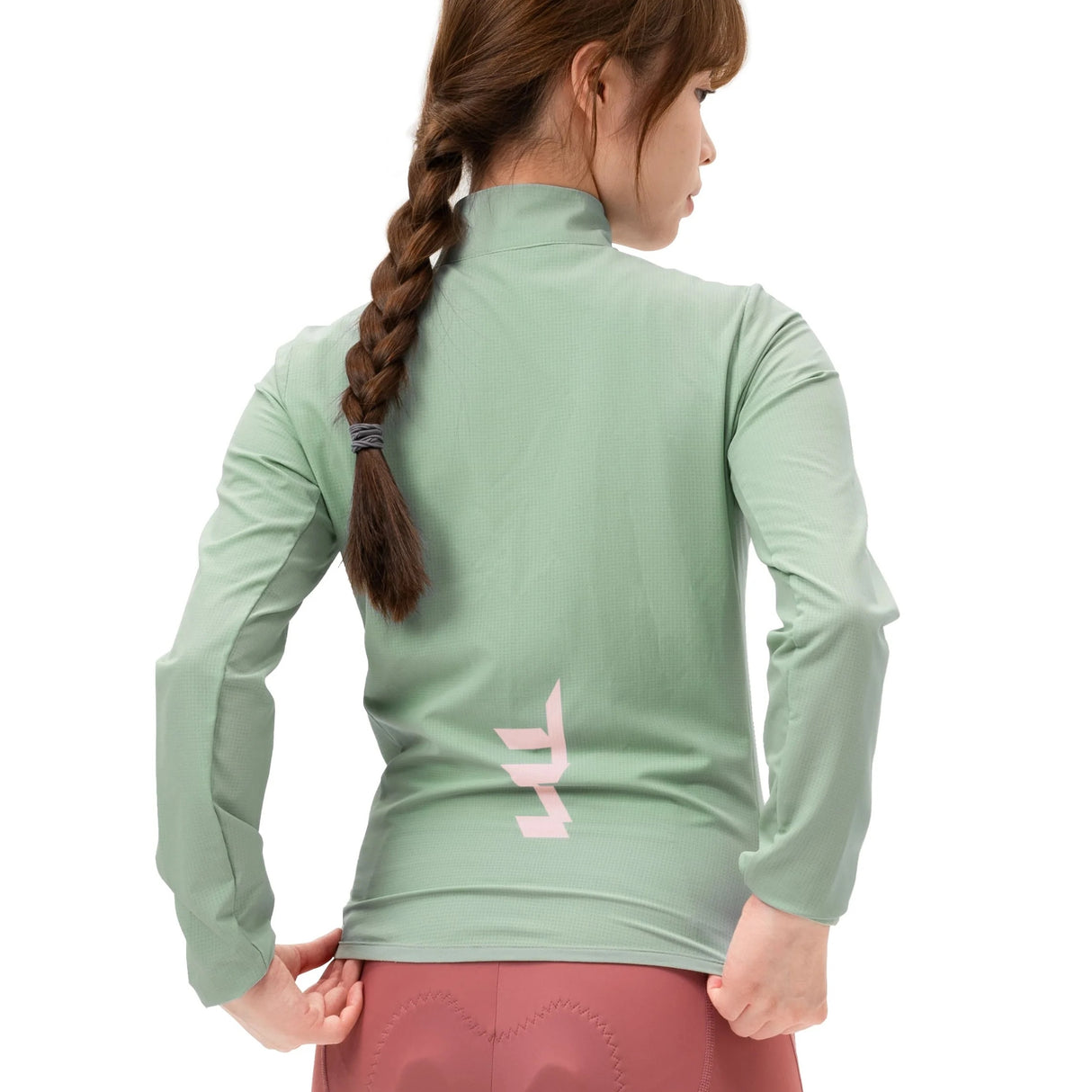 ROCKBROS TVI Damska Kurtka Rowerowa Wiatroszczelna, Oddychająca i Lekka-zieloy