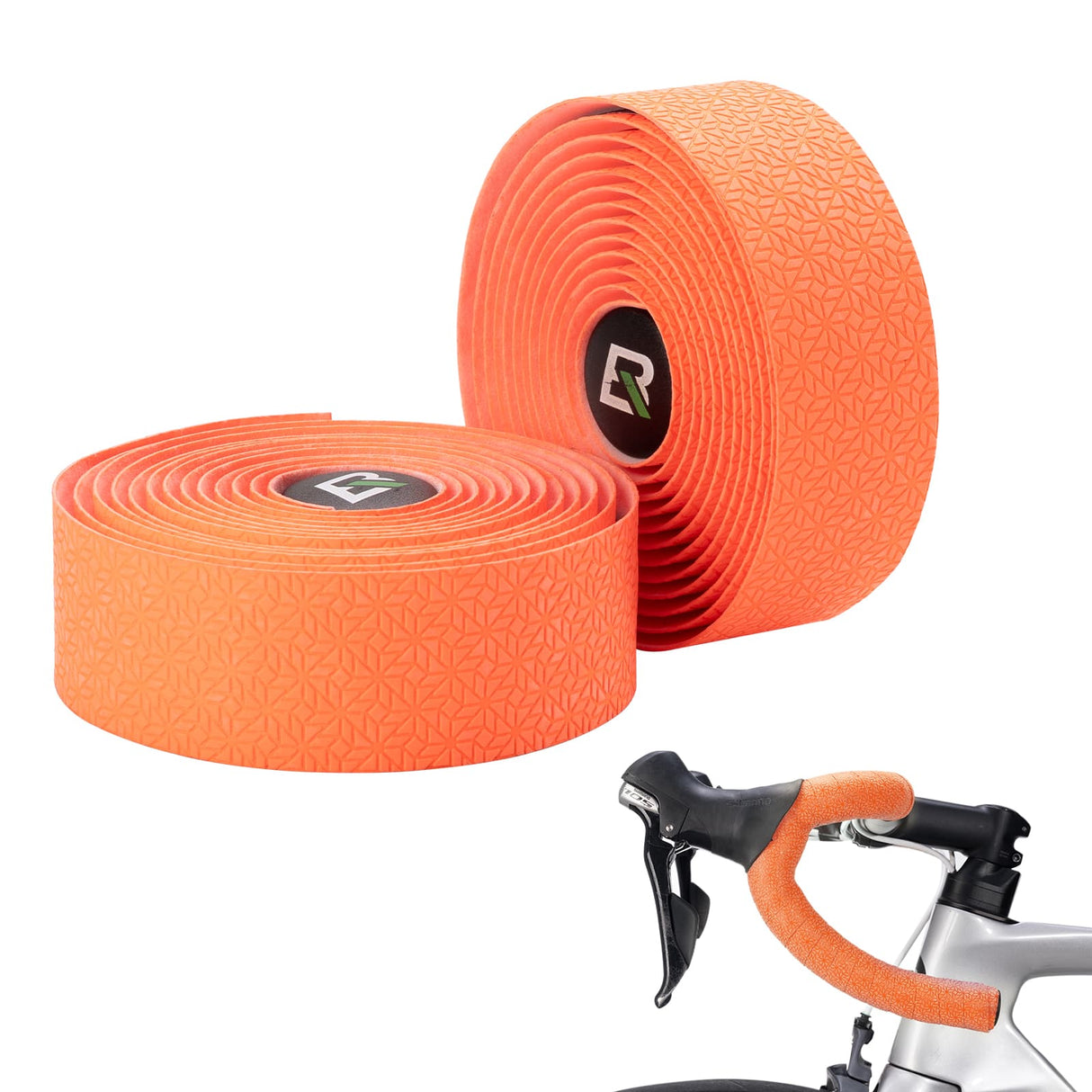 ROCKBROS Taśma na Kierownicę Super Długa 220 Cm do Rowerów Szosowych MTB i Miejskich Taśmy na kierownicęPomarańczowy