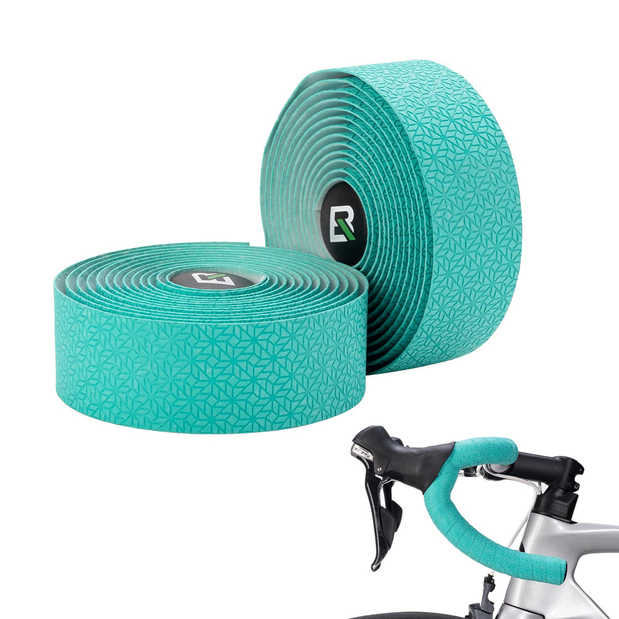 ROCKBROS Taśma na Kierownicę Super Długa 220 Cm do Rowerów Szosowych MTB i Miejskich Taśmy na kierownicęBladozielony