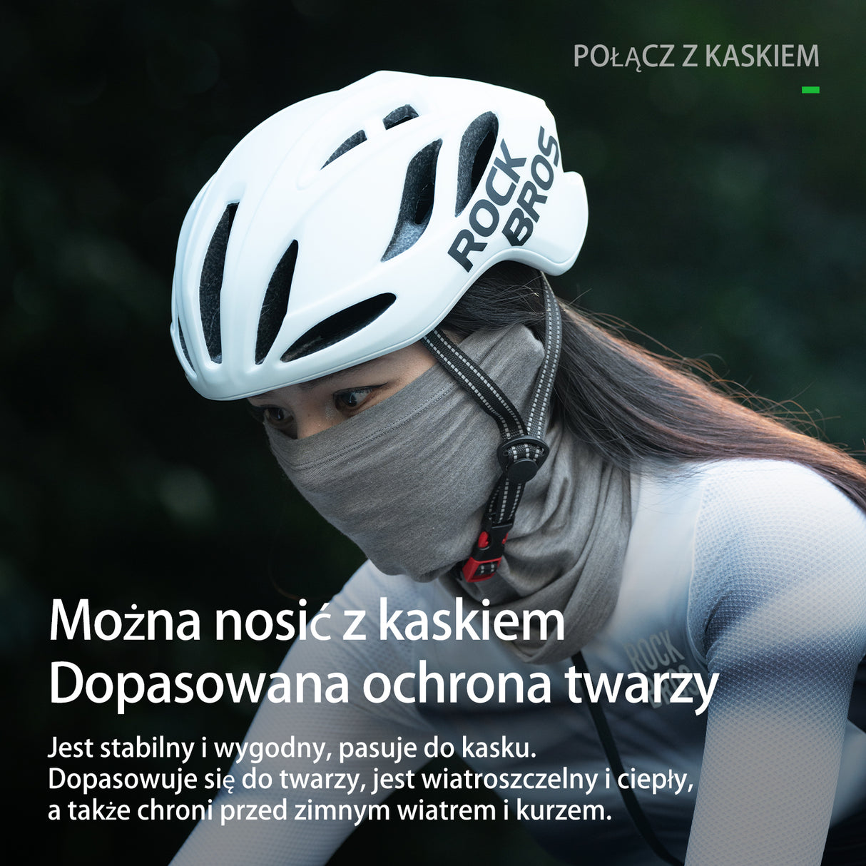 ROCKBROS Termiczny Komin Zimowy z Wełny -YDWB005 Kominiarki