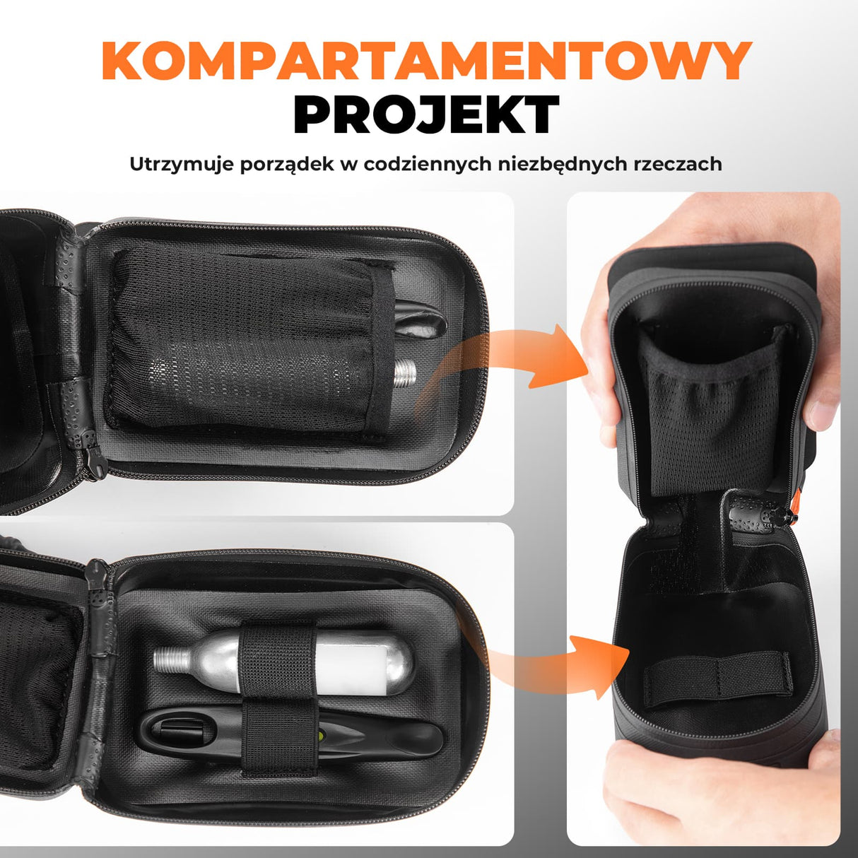 ROCKBROS Wodoodporna Wielofunkcyjna Torba Podsiodłowa Rowerowa-AS-150 Torby podsiodłowe