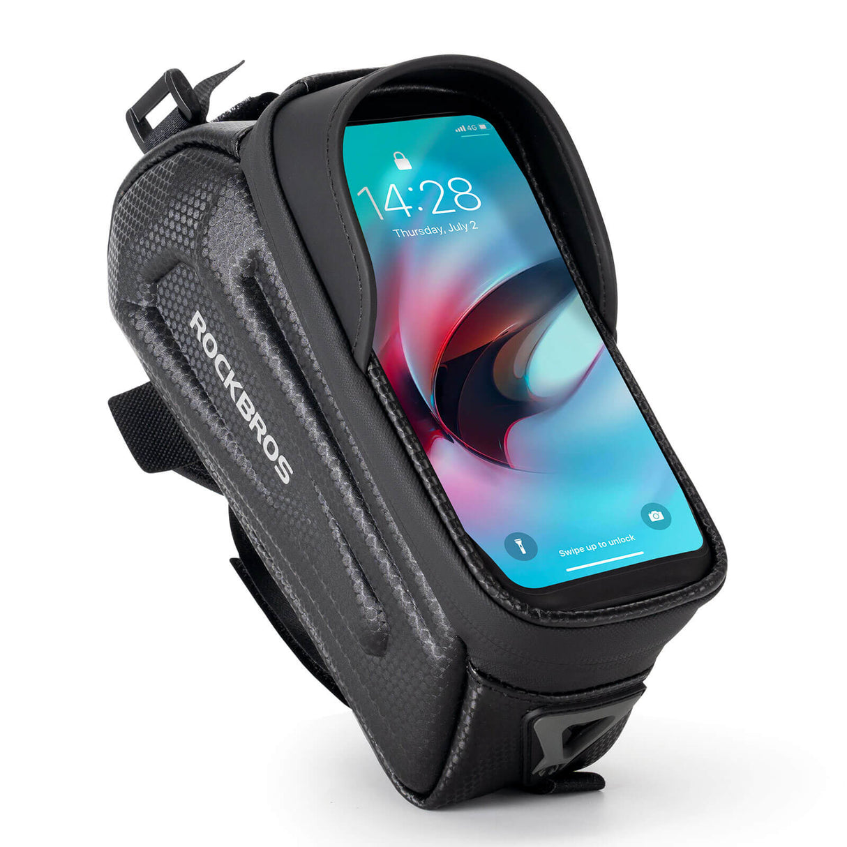 ROCKBROS Torba Rowerowa Torba na ramę Uchwyt na telefon do 6,8 cala Torby z uchwytem na telefon1.3 L