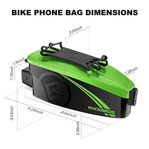 ROCKBROS Torba Rowerowa na Ramę z Elastycznym Uchwytem-LF0444 Torby na kierownicę