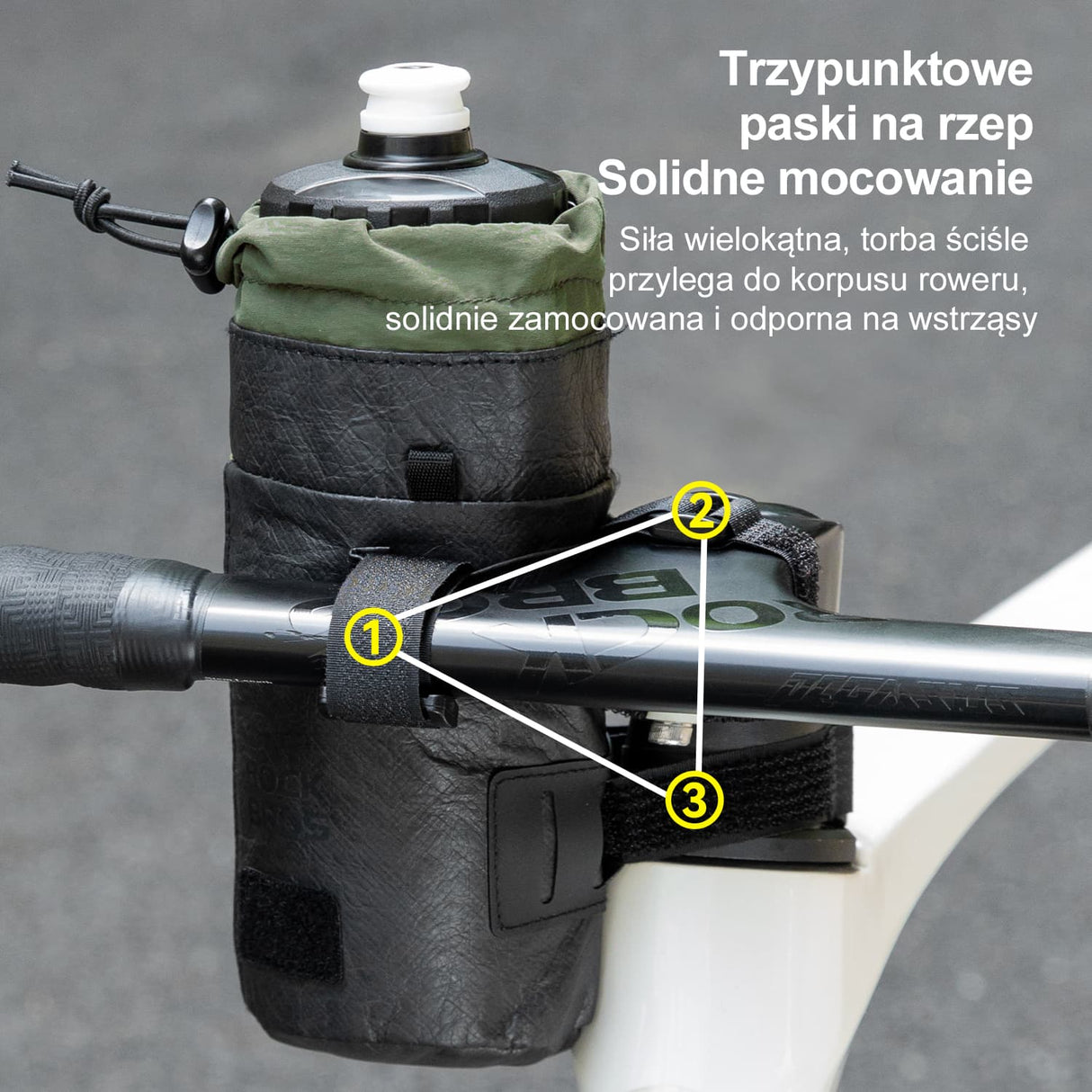 ROCKBROS Ekologiczna Uchwyt na Bidon Rowerowy 0,7 L-DB004 Torba na bidon rowerowy