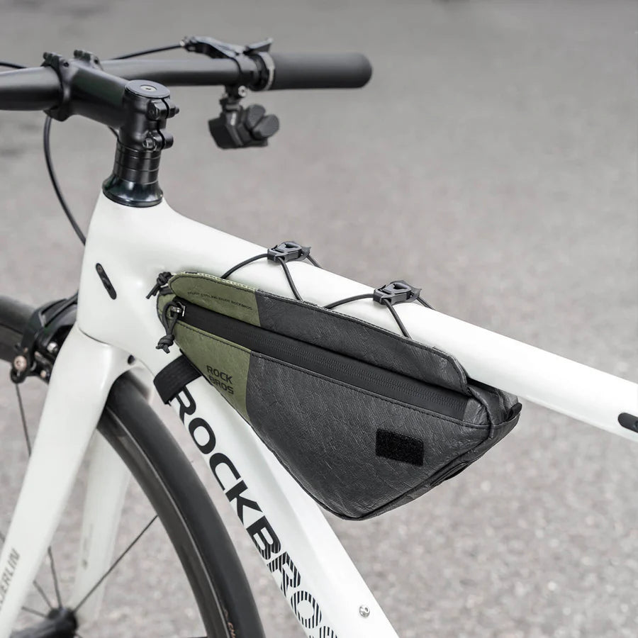 ROCKBROS Ekologiczna Torba na ramę 2 w 1 z Paskiem na Ramię 0,7L - DB003 Torby na ramę