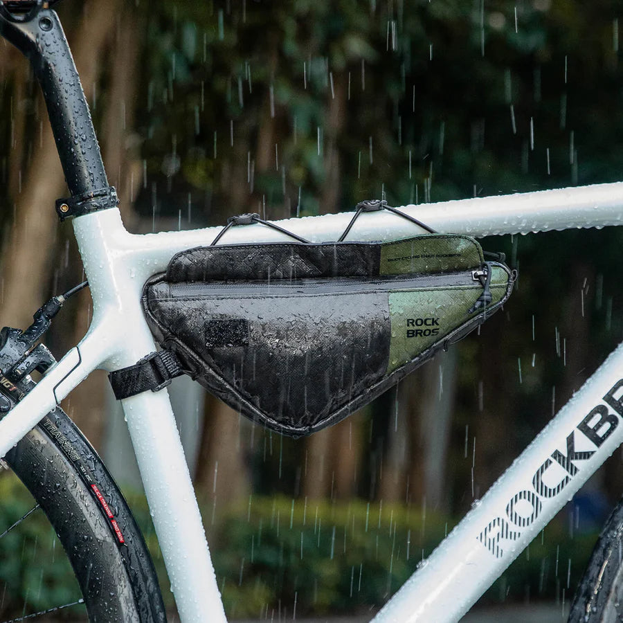 ROCKBROS Ekologiczna Torba na ramę 2 w 1 z Paskiem na Ramię 0,7L - DB003 Torby na ramę