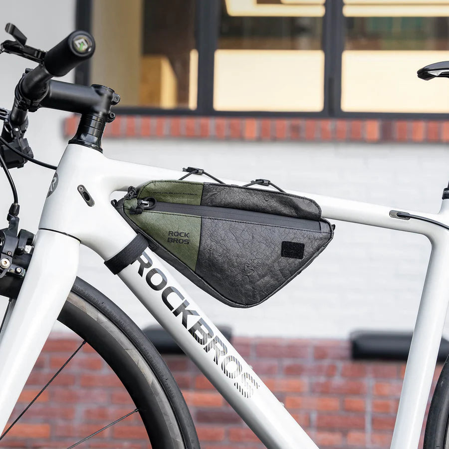ROCKBROS Ekologiczna Torba na ramę 2 w 1 z Paskiem na Ramię 0,7L - DB003 Torby na ramę
