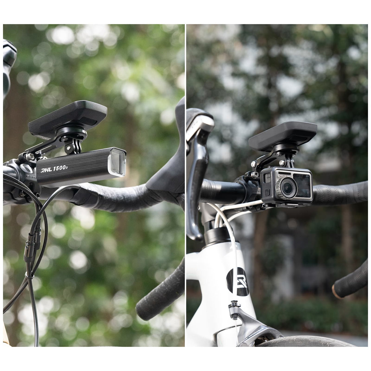 ROCKBROS Uchwyty Na Licznik Kompatybilny z Garmin, Bryton, Wahoo-FK-305 Uchwyt na komputer rowerowy