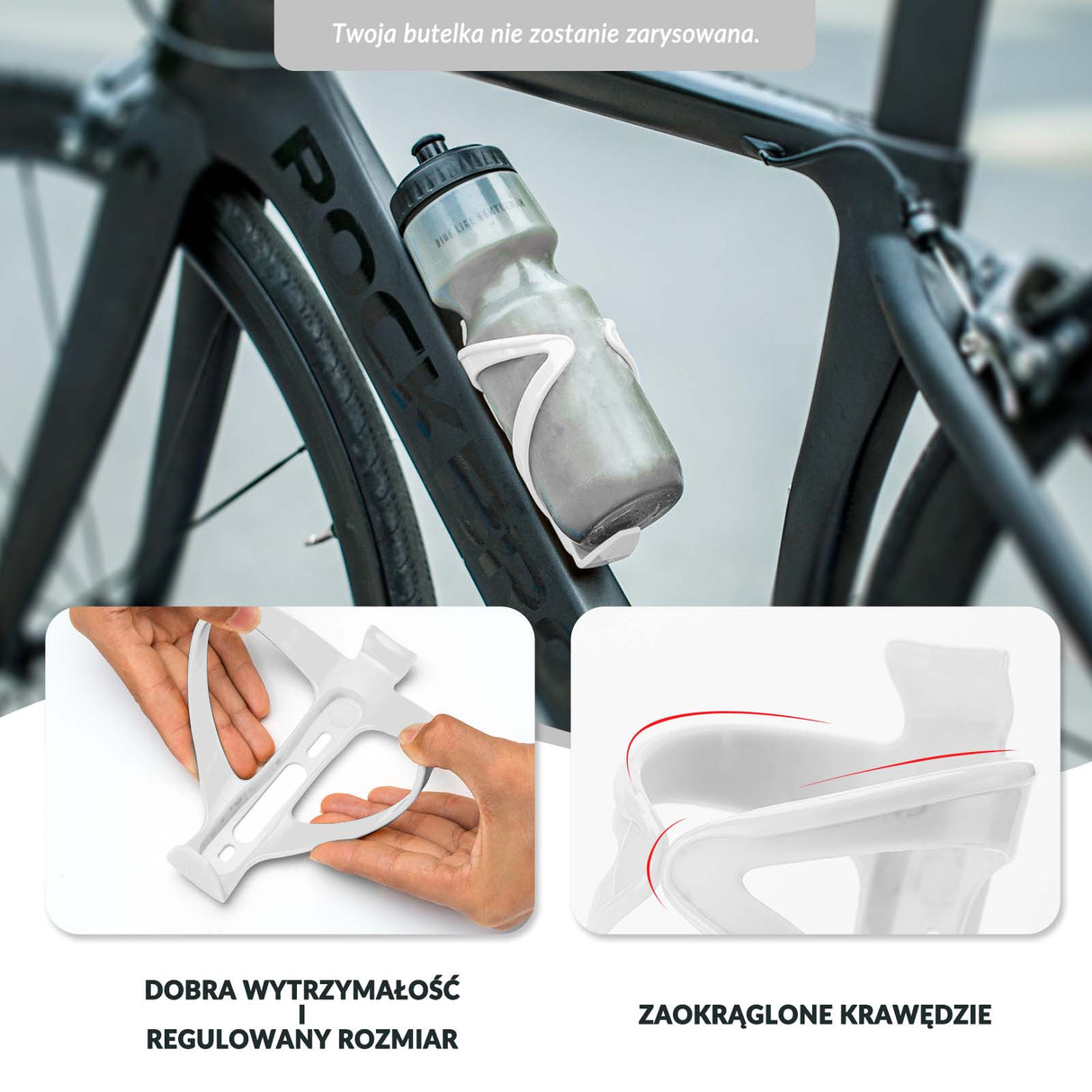 ROCKBROS ROCKBROS Uchwyt Rowerowy na Butelkę Bidon Koszyk Uniwersalny - Kolor do wyboru Uchwyty na bidon