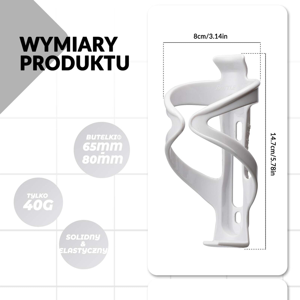 ROCKBROS ROCKBROS Uchwyt Rowerowy na Butelkę Bidon Koszyk Uniwersalny - Kolor do wyboru Uchwyty na bidon