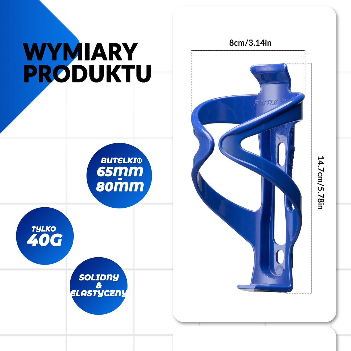 ROCKBROS ROCKBROS Uchwyt Rowerowy na Butelkę Bidon Koszyk Uniwersalny - Kolor do wyboru Uchwyty na bidon