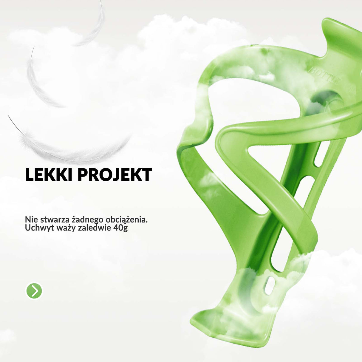 ROCKBROS ROCKBROS Uchwyt Rowerowy na Butelkę Bidon Koszyk Uniwersalny - Kolor do wyboru Uchwyty na bidon