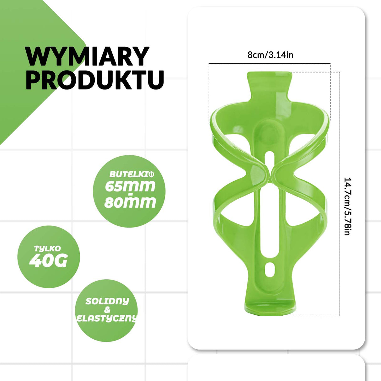 ROCKBROS ROCKBROS Uchwyt Rowerowy na Butelkę Bidon Koszyk Uniwersalny - Kolor do wyboru Uchwyty na bidon