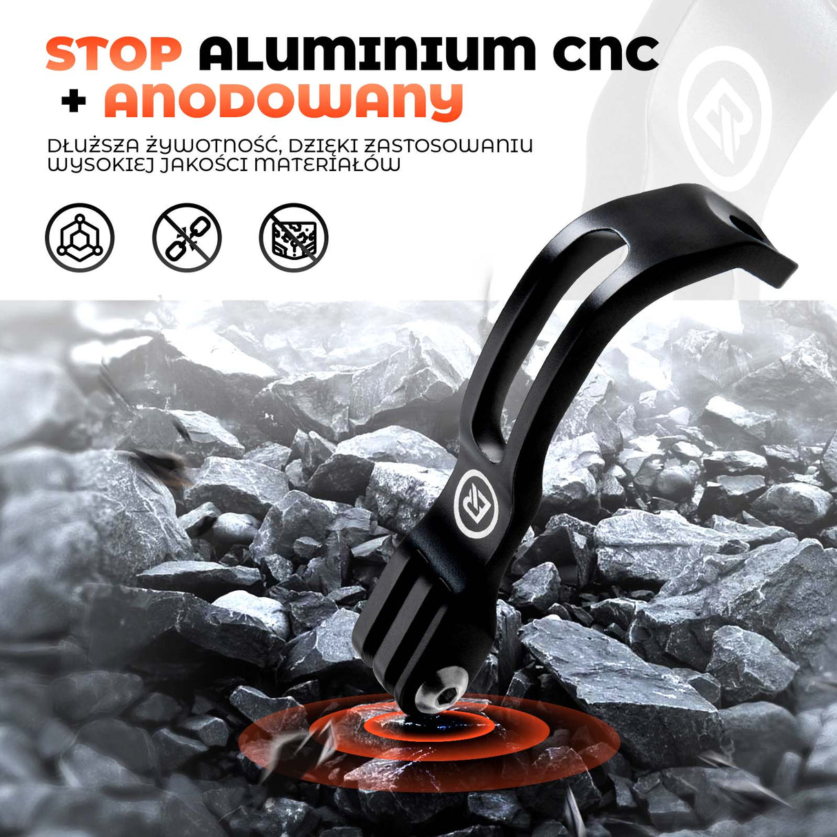 ROCKBROS Uchwyt na Lampkę Rowerową Przednią Uniwersalny do Przedniego Widelca Narzędzia do naprawy roweru