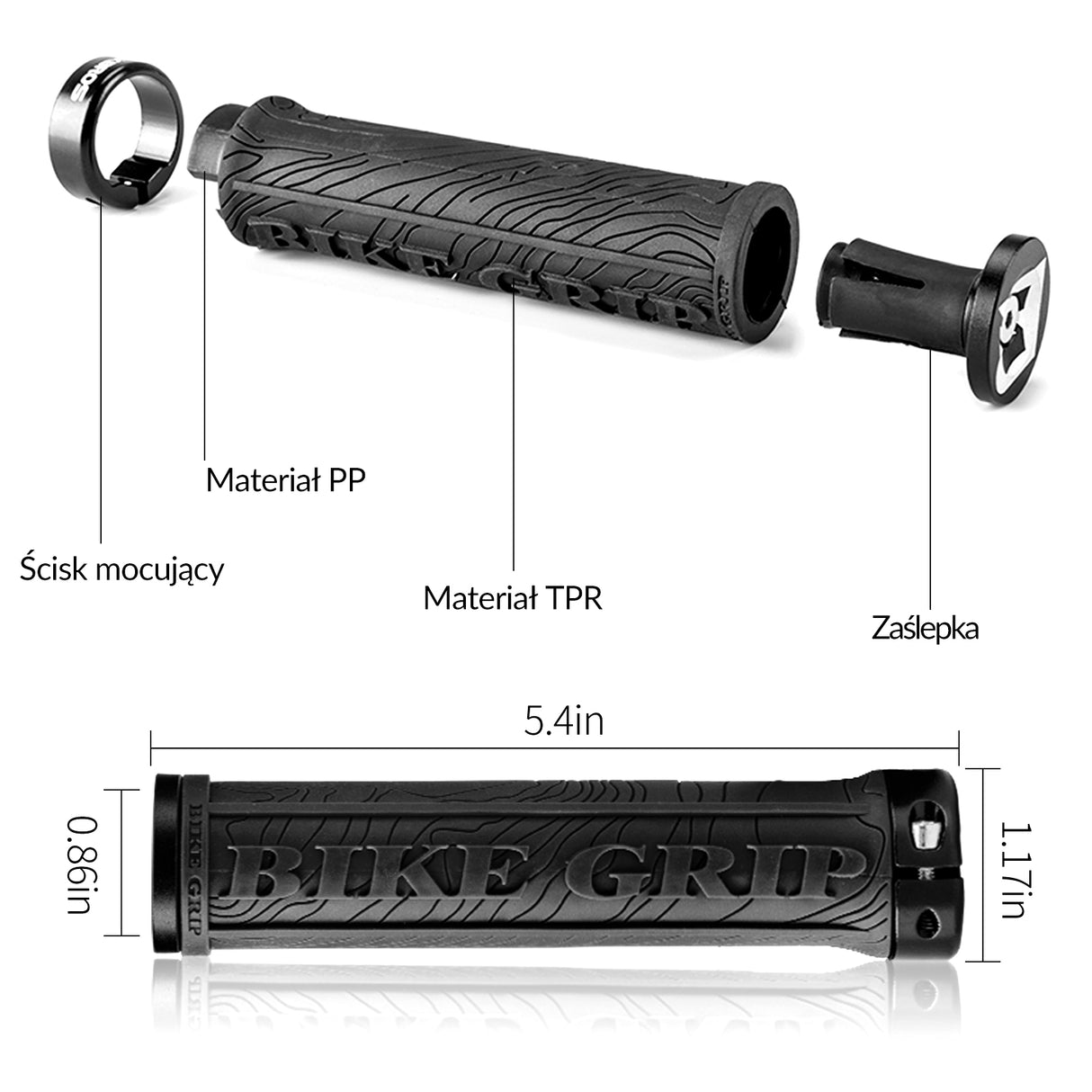 ROCKBROS Uniwersalne Chwyty Rowerowe Gripy 22mm Rączki rowerowe
