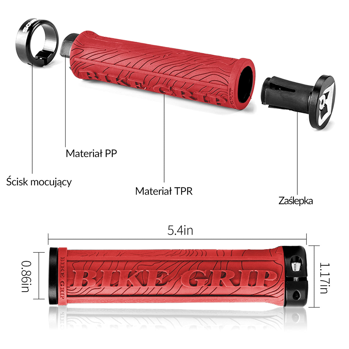 ROCKBROS Uniwersalne Chwyty Rowerowe Gripy 22mm Rączki rowerowe