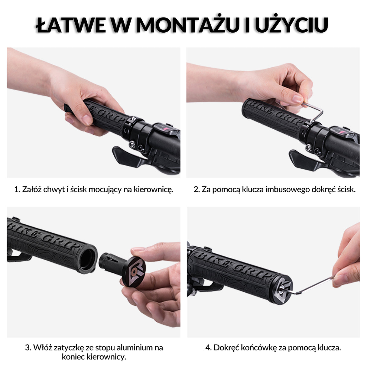 ROCKBROS Uniwersalne Chwyty Rowerowe Gripy 22mm Rączki rowerowe