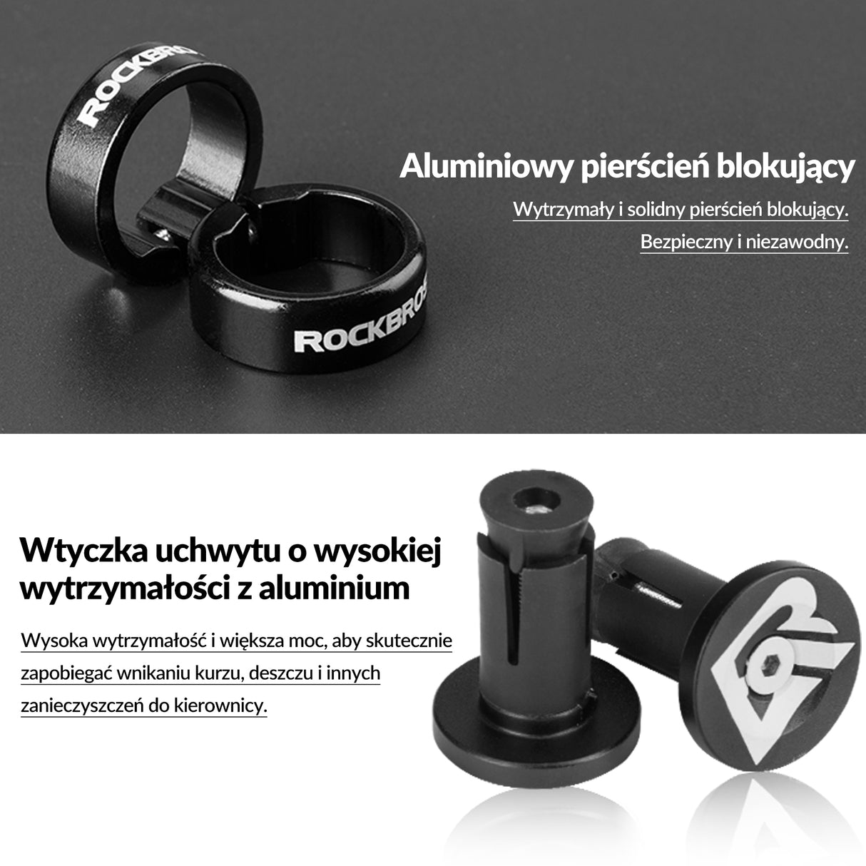 ROCKBROS Uniwersalne Chwyty Rowerowe Gripy 22mm - wiele kolorów do wyboru Zielony