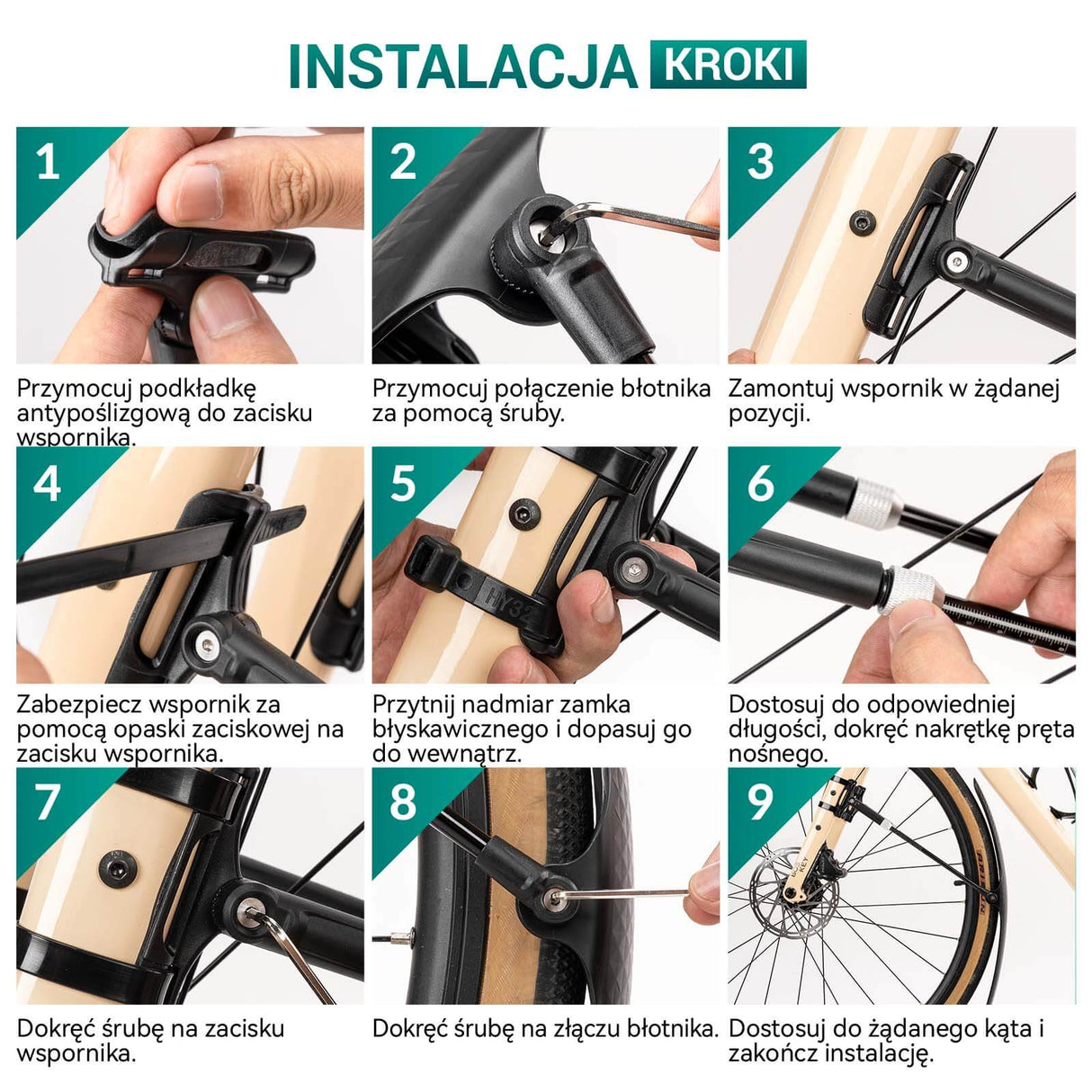 ROCKBROS Błotnik Rowerowy na Przód / Tył 700C przedni tylny 28" Błotniki