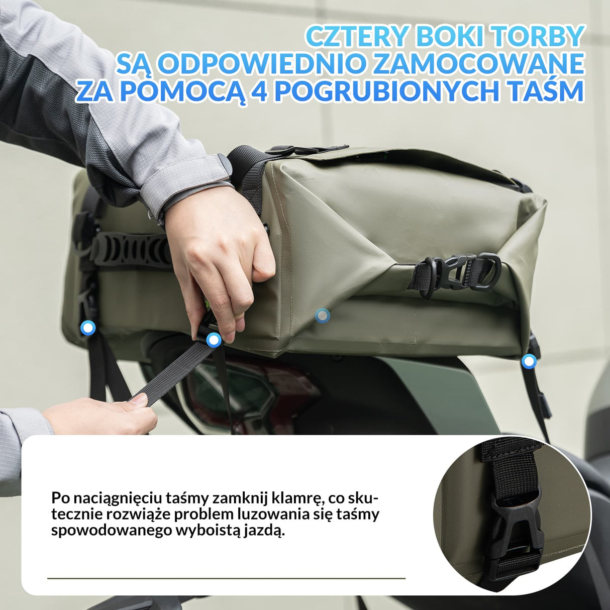 ROCKBROS Wodoodporna Sakwa Tylna na Motocykl 30 L-AS-096 Torby i sakwy motocyklowe