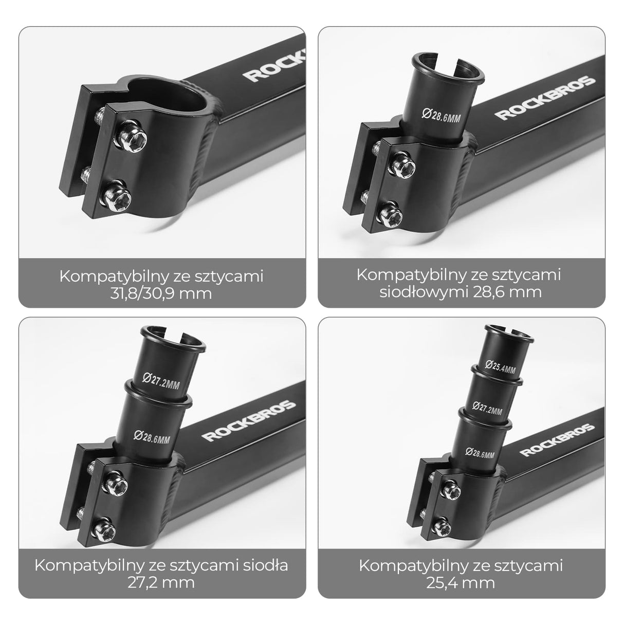 ROCKBROS Wodoodporna Torba na Bagażnik Rowerowy + Zestaw Bagażnika z Systemem Quick Release Bagażniki