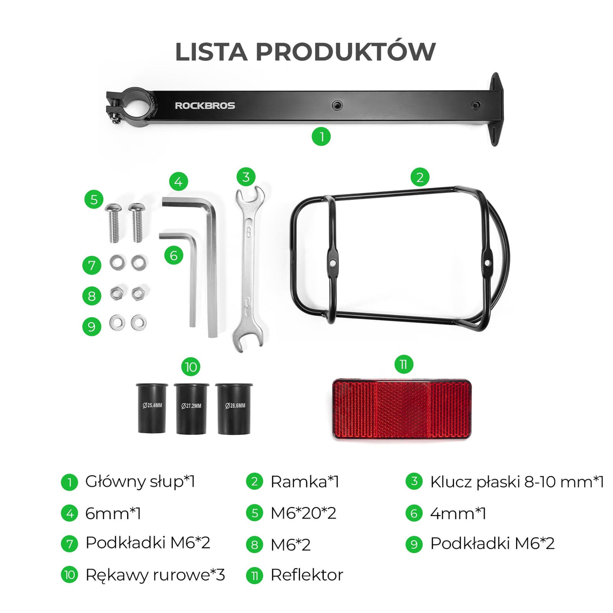 ROCKBROS Wodoodporna Torba na Bagażnik Rowerowy + Zestaw Bagażnika z Systemem Quick Release Bagażniki