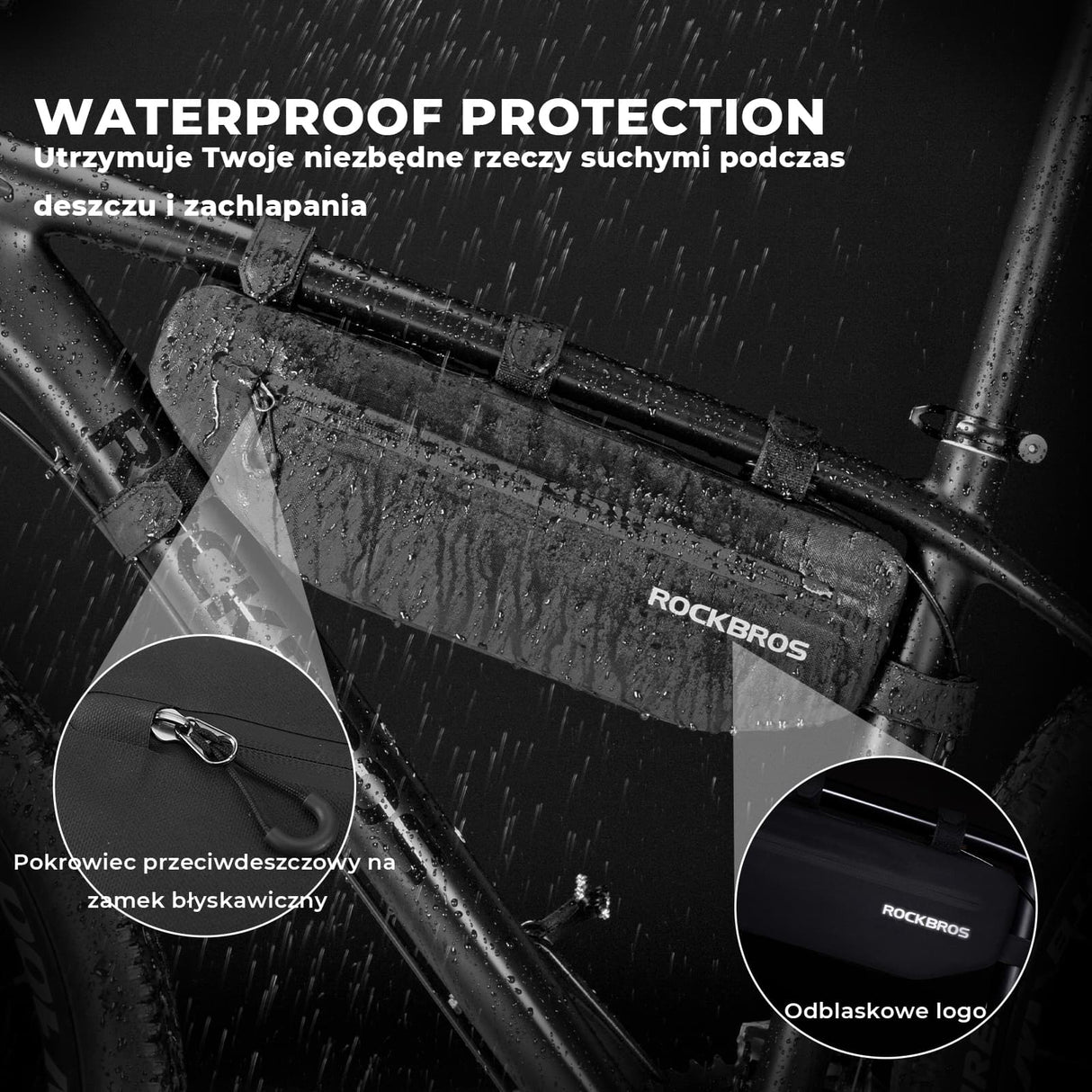 Wodoodporna Torba pod Ramę 3L Maksymalna Pojemność i Ochrona-AS-043