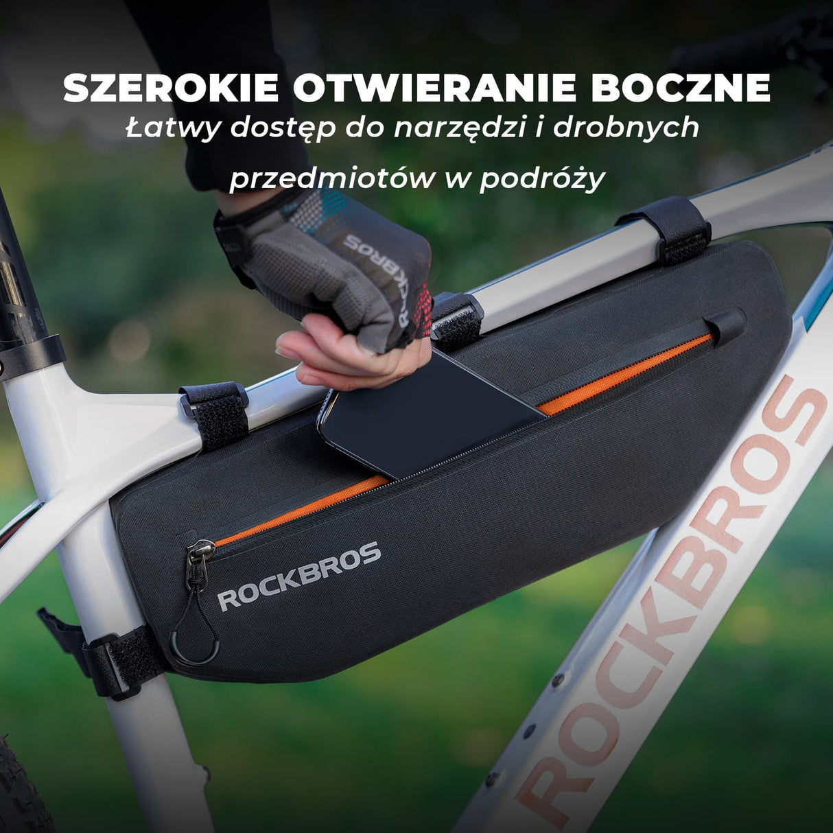 Wodoodporna Torba pod Ramę 3L Maksymalna Pojemność i Ochrona-AS-043