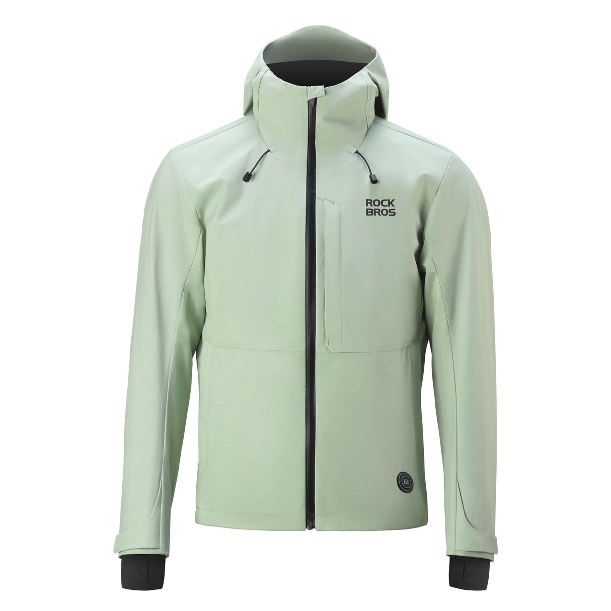 ROCKBROS Męska Podgrzewana Kurtka Rowerowa Wiatroodporna Z Grafenu Z 3-stopniową Regulacją-YPW067 KurtkiZielony S