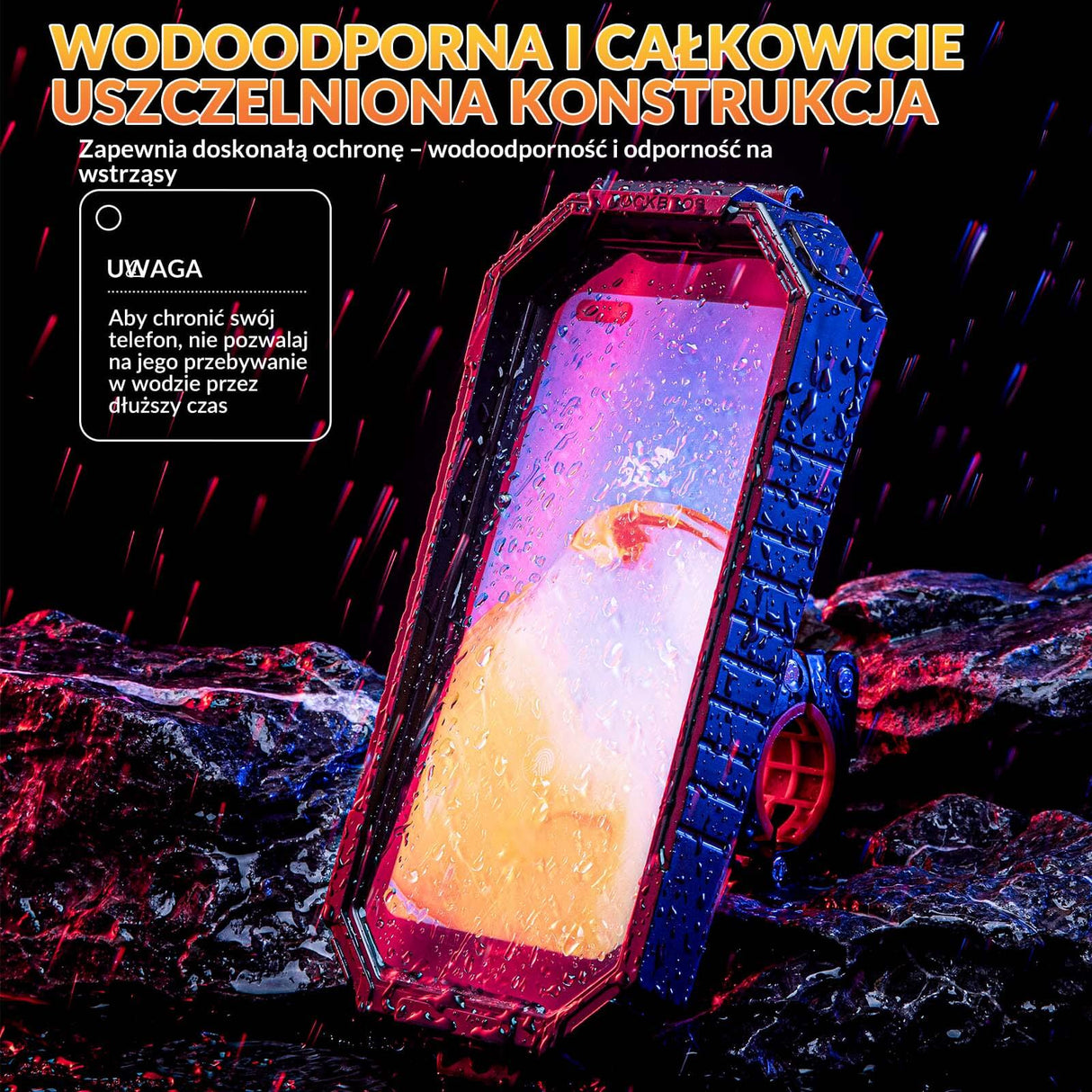 ROCKBROS Uchwyt na Telefon do Ekranów 6,7 Cala Uchwyty na telefon